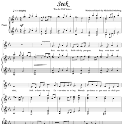 Seek<br>Sheet Music