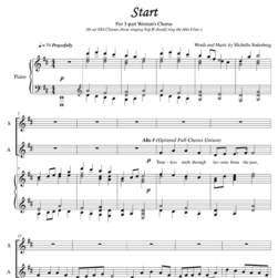 Start<br>Sheet Music